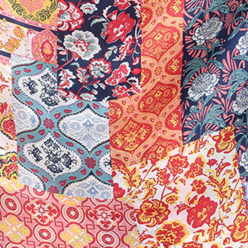 Khăn Choàng Lụa Satin Mỏng Nhẹ Thoáng Khí In Họa Tiết Phong Cách Trung Hoa 180 * 90CM