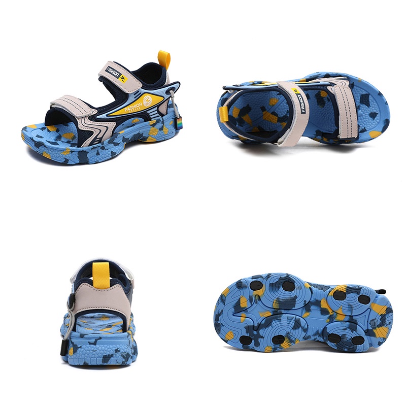 Xăng đan Thể Thao Đế Mềm Chống Trượt Kích Thước Lớn Thông Dụng Dành Cho Trẻ Em Trai Và Bé Gái