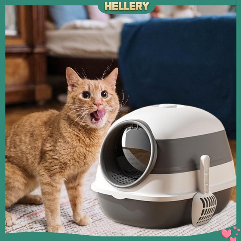 Hộp Đi Vệ Sinh Chống Văng Nước Cho Mèo Có Thể Gấp Gọn Tiện Dụng