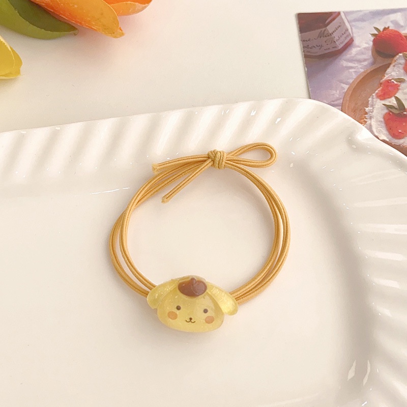 1 Dây Cột Tóc Cao Su Co Giãn In Hình Kuromi Melody Dễ Thương Cho Bé