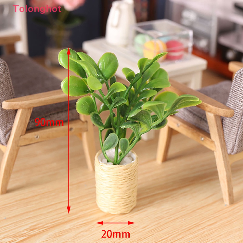 Mô Hình Cây Lá Tuyết Nhân Tạo Trang Trí Nhà Búp Bê Tỉ Lệ 1: 12