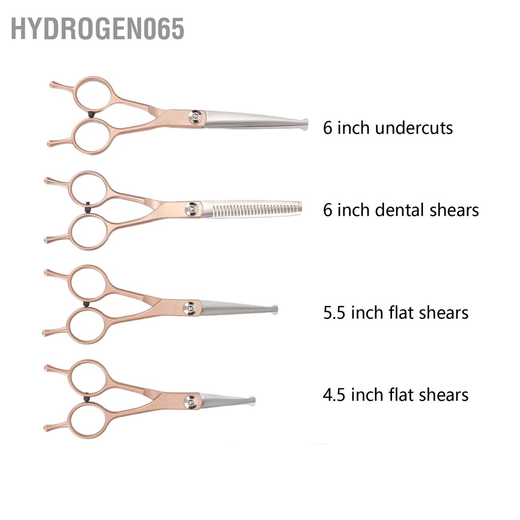 Hydrogen065 Bộ 5 Chải Lông Cho Chó Kéo Thép Không Gỉ An Toàn Đầu Tròn Thú Cưng Chuyên Nghiệp Dụng Cụ Mèo