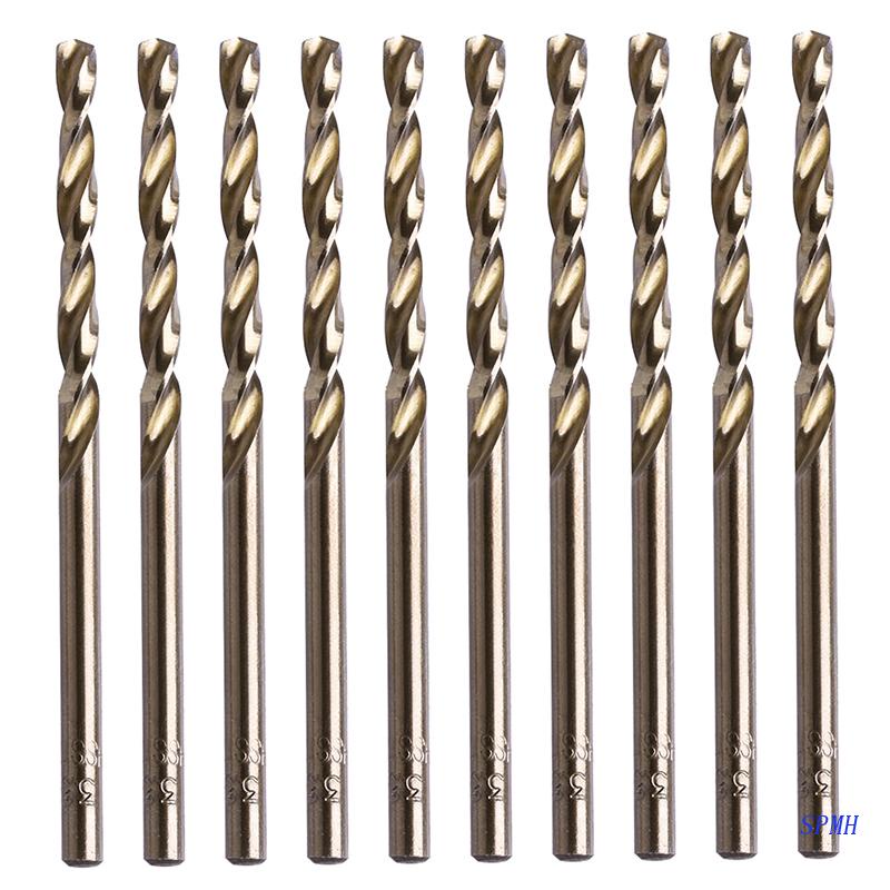 Bộ 10 Mũi Khoan Xoắn Tốc Độ Cao HSS