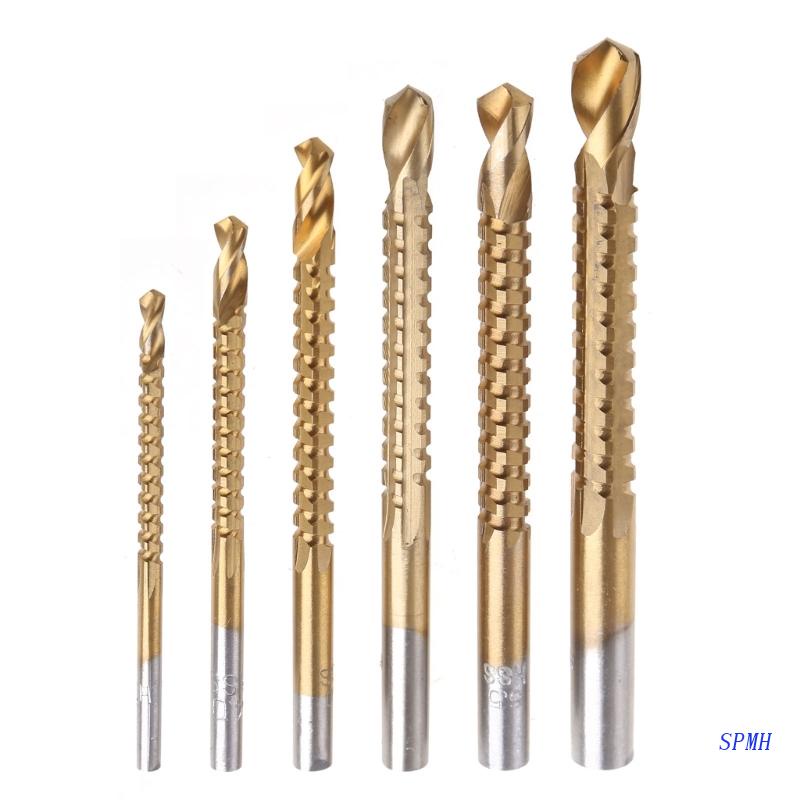 6 Mũi Khoan Cắt Gỗ Kim Loại HSS