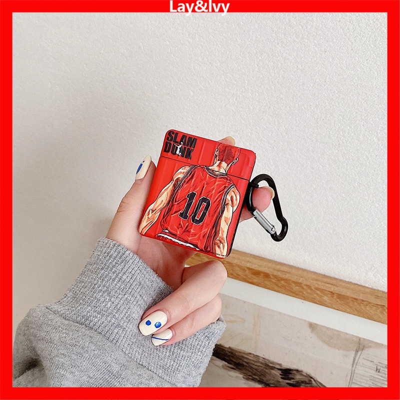 Vỏ Bảo Vệ Hộp Sạc Tai Nghe AirPods 1 / 2 / Pro / 3 Bằng Silicon Họa Tiết Hoạt Hình Slam Dunk Dễ Thương