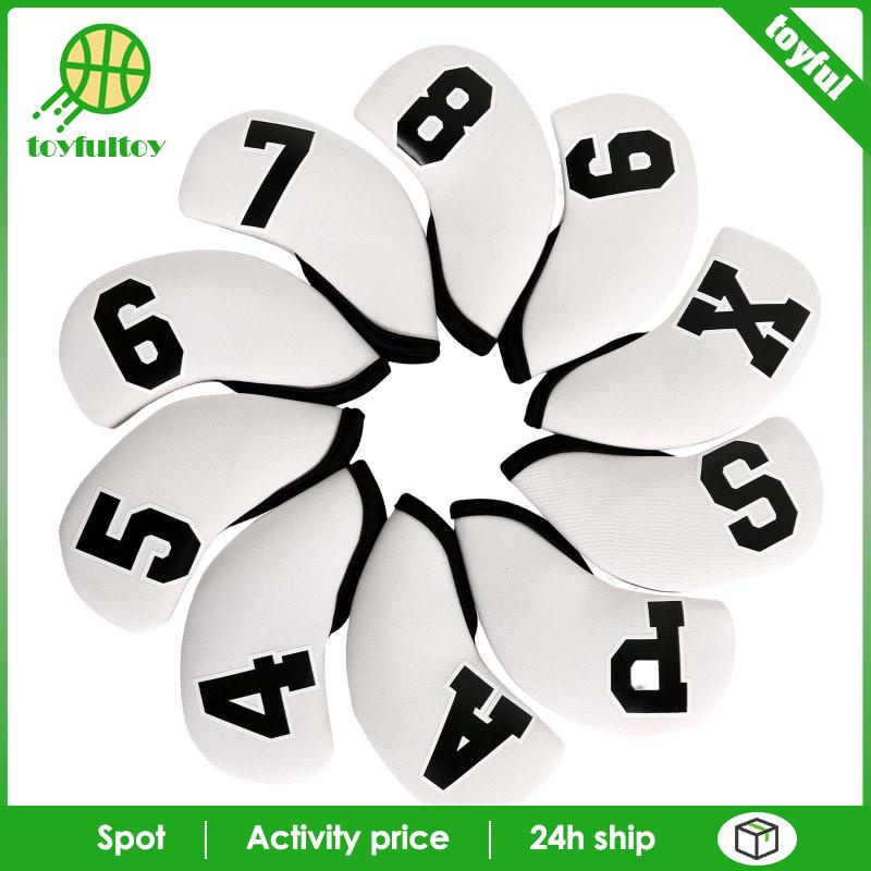 Set 10 Vỏ Bọc Đầu Gậy Đánh Golf Bằng PU Chống Nước