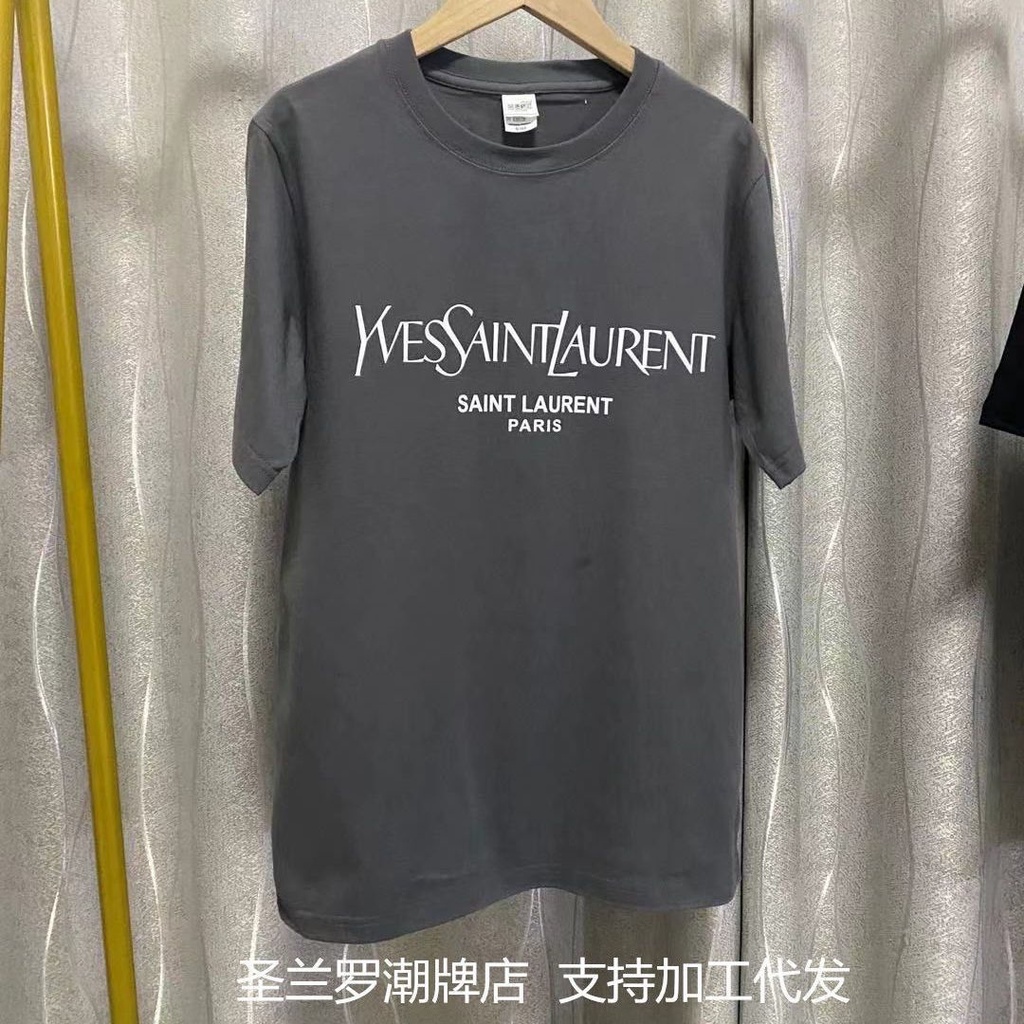 Áo Thun cotton Cổ Tròn In Chữ logo Kèm Thẻ Thời Trang Cho Nam Và Nữ