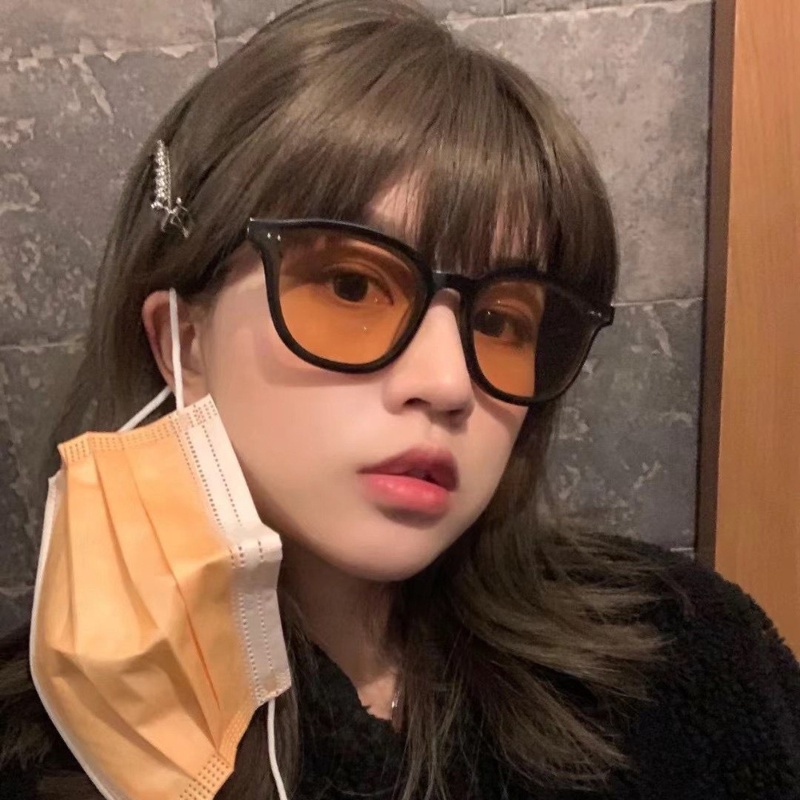 Kính Mát Gọng Vuông Màu Đen Chống Tia UV Thời Trang Cho Nam Và Nữ