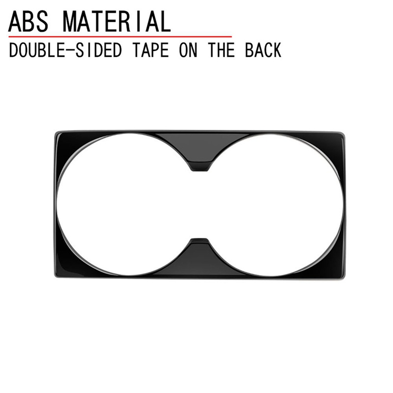 1 Miếng Dán Trang Trí Khay Đựng Cốc Nước Màu Đen Sáng Cho Xe Hơi Mitsubishi Outlander 2022 2023