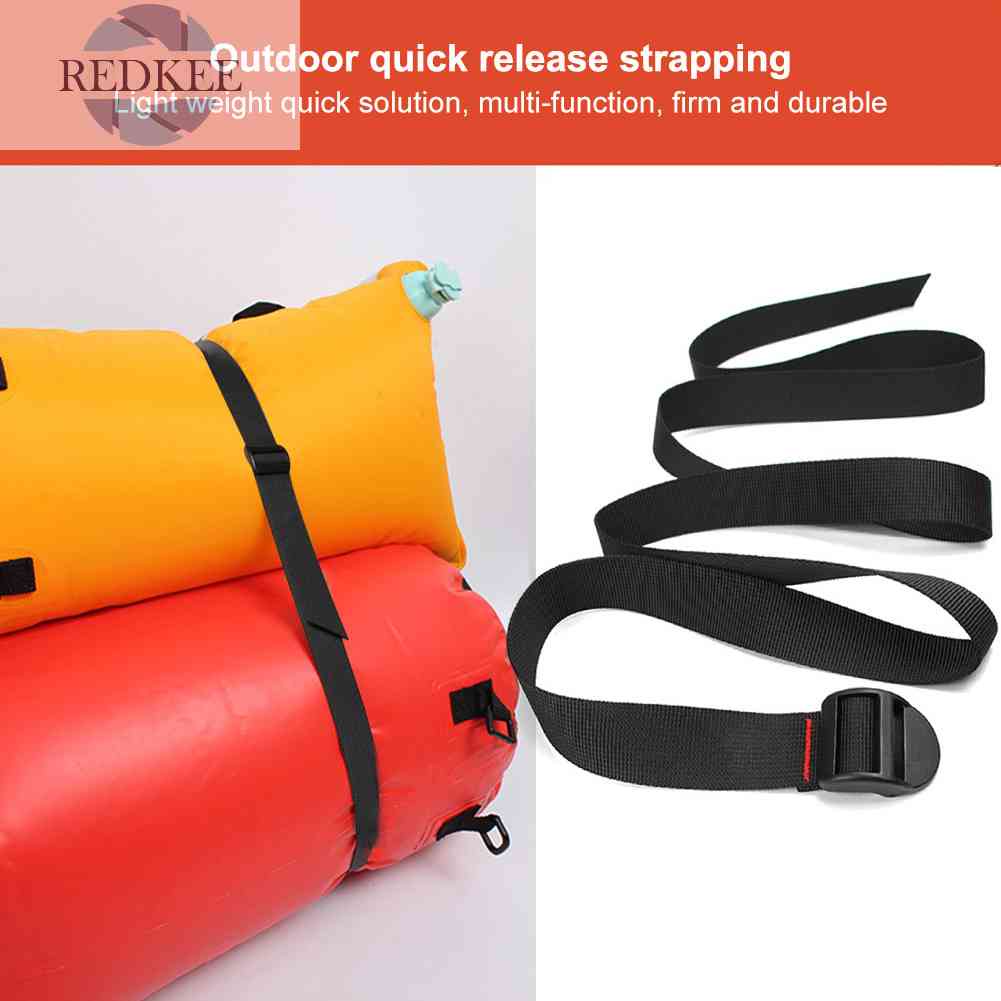 Dây Đai Buộc Hành Lý Màu Đen Tiện Dụng Khi Đi Cắm Trại