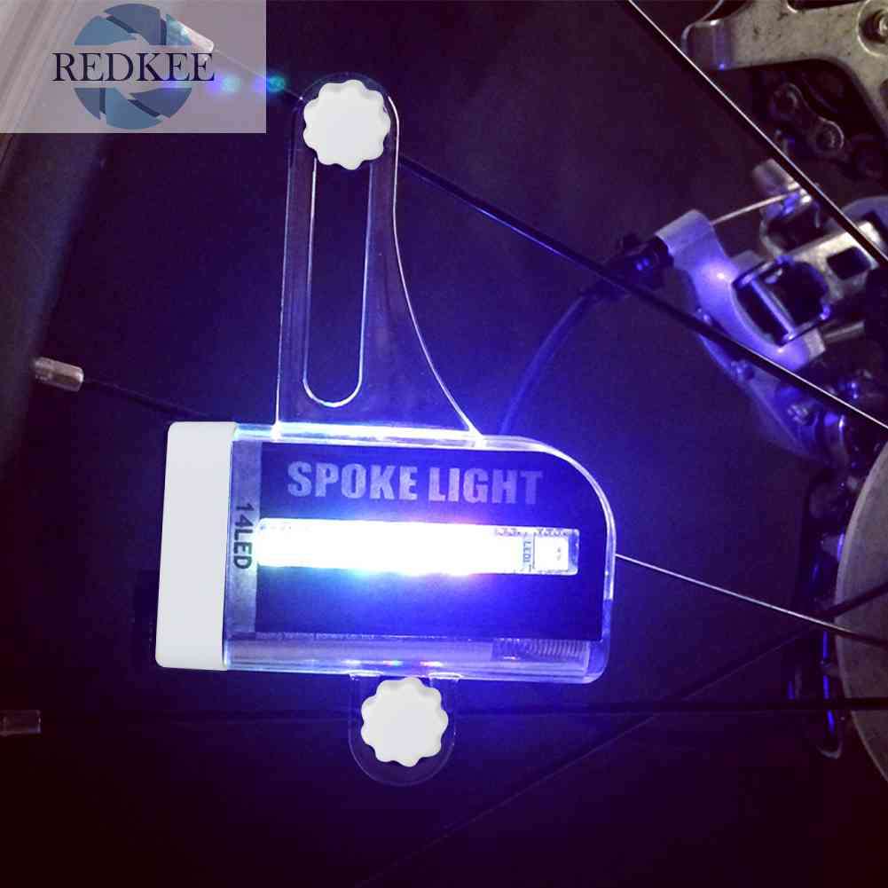 Đèn LED 14 RGB Gắn Căm Xe Đạp Leo Núi Sạc USB