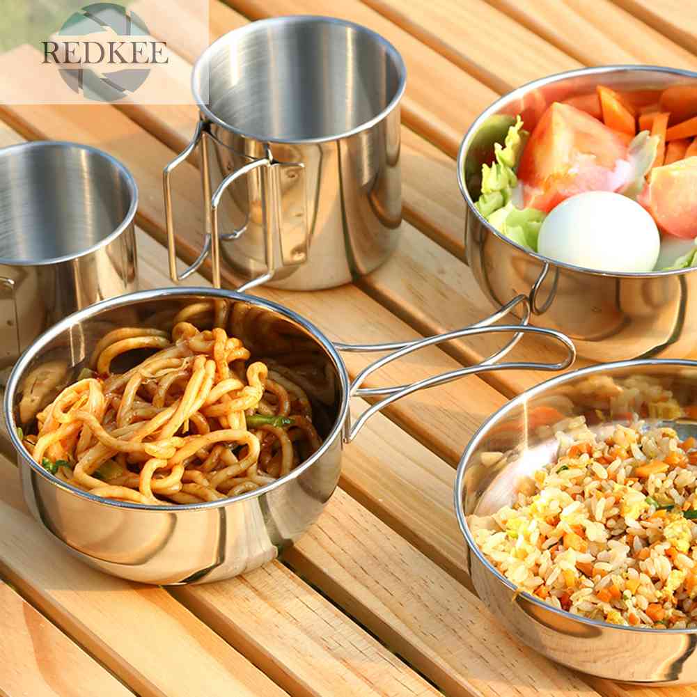 Bộ 5 Dụng Cụ Nấu Ăn Chống Mòn Có Thể Gấp Gọn Tiện Dụng Mang Theo Du Lịch