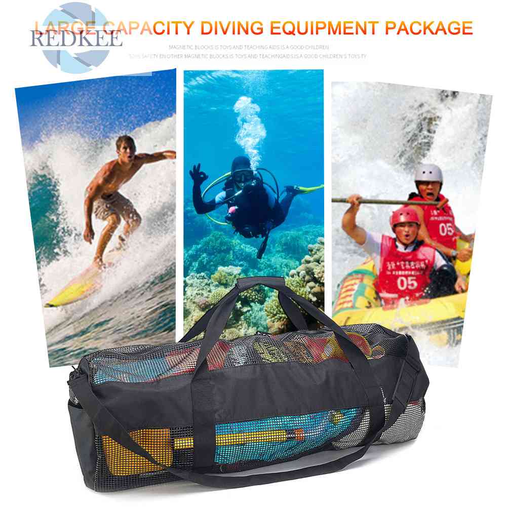 Túi Lưới Đeo Vai Sức Chứa Lớn Đa Năng Tiện Dụng Cho Đi Bơi / Đi