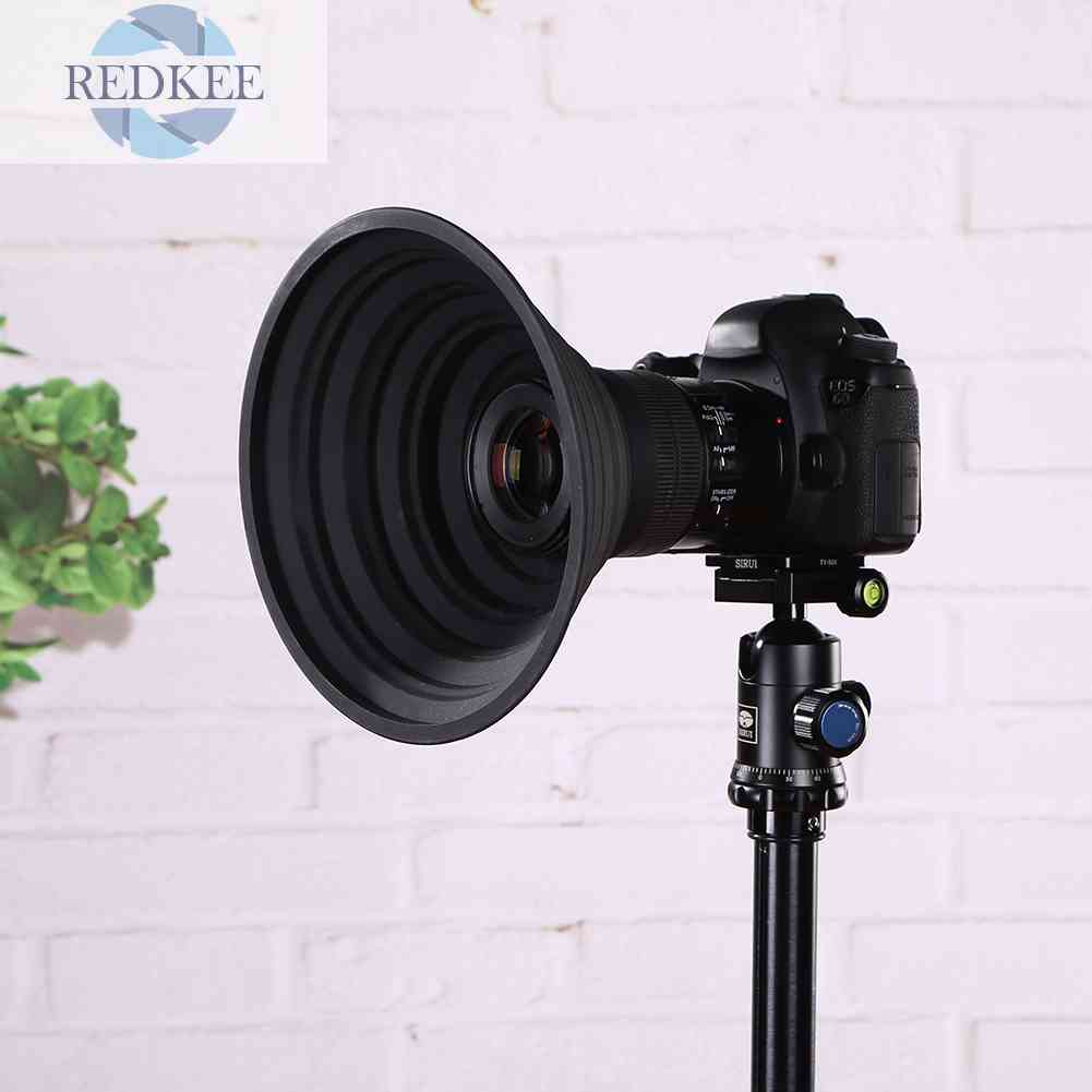 1 Loa Che Nắng Ống Kính Máy Ảnh Bằng Silicone Phản Quang