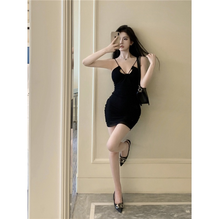 COZOK Đầm Không Tay Thiết Kế Mỏng Quyến Rũ Thời Trang