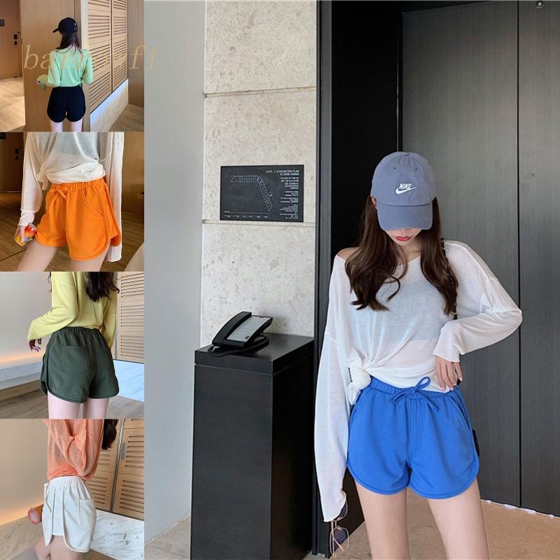 Quần Short Thể Thao MàU Trơn Năng ĐộNg Cho Nữ