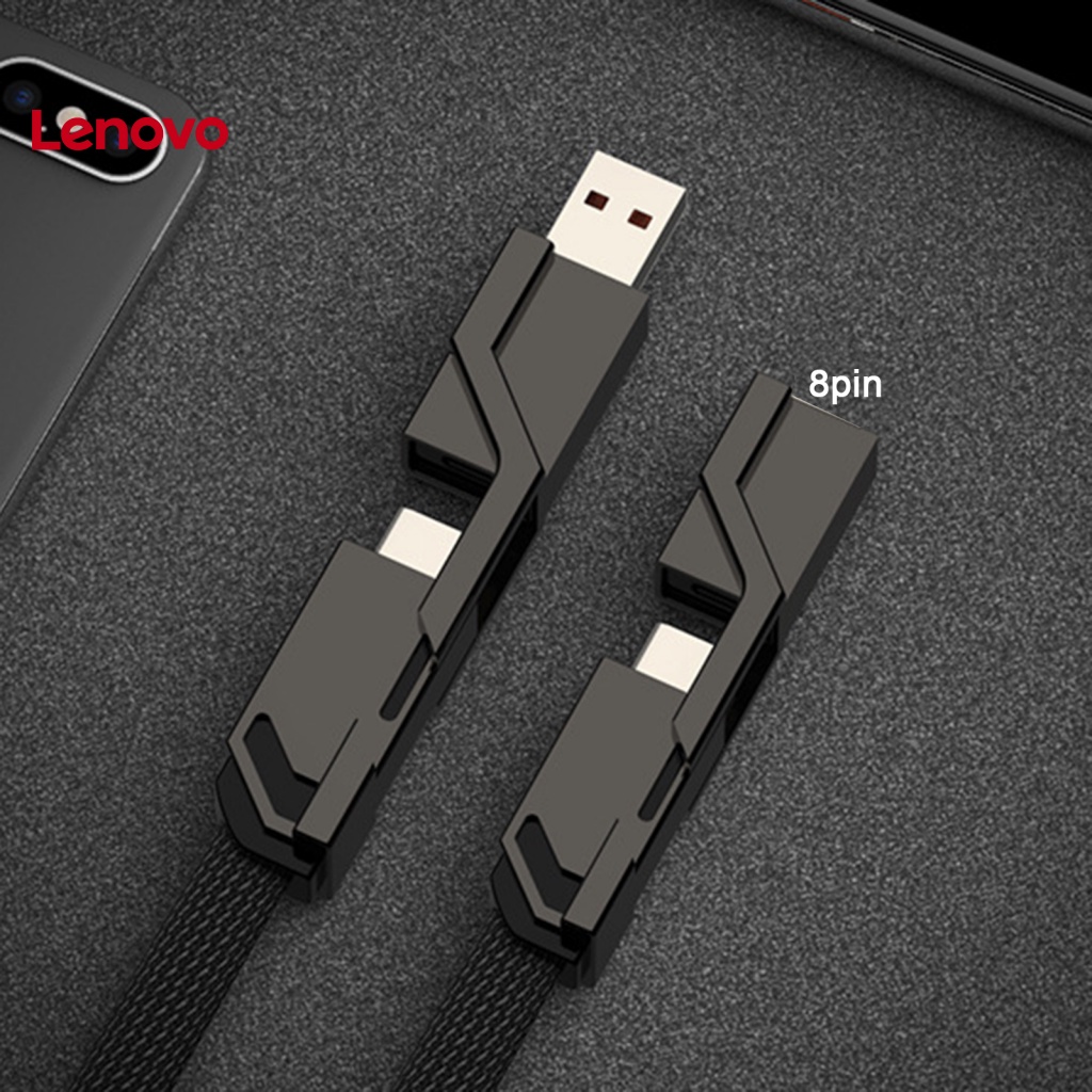 Dây Cáp Sạc Nhanh Truyền Dữ Liệu Tốc Độ Cao 4 Trong 1 PD 66W USB Chuyên Dụng Cho Điện Thoại Di Động