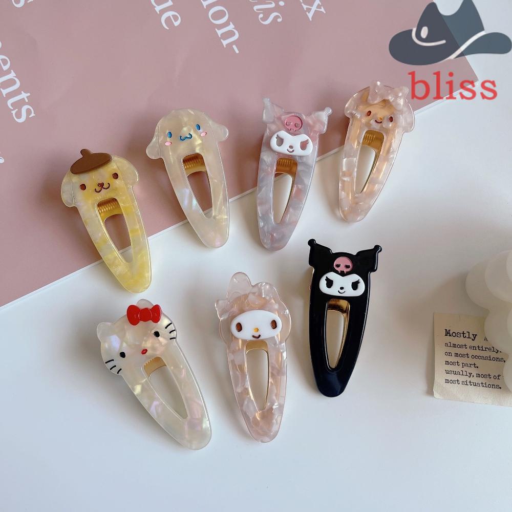 Kẹp Tóc Mỏ Vịt Axit Acetic Hình Giọt Nước Hoạt Hình Cá Tính Cho Nữ