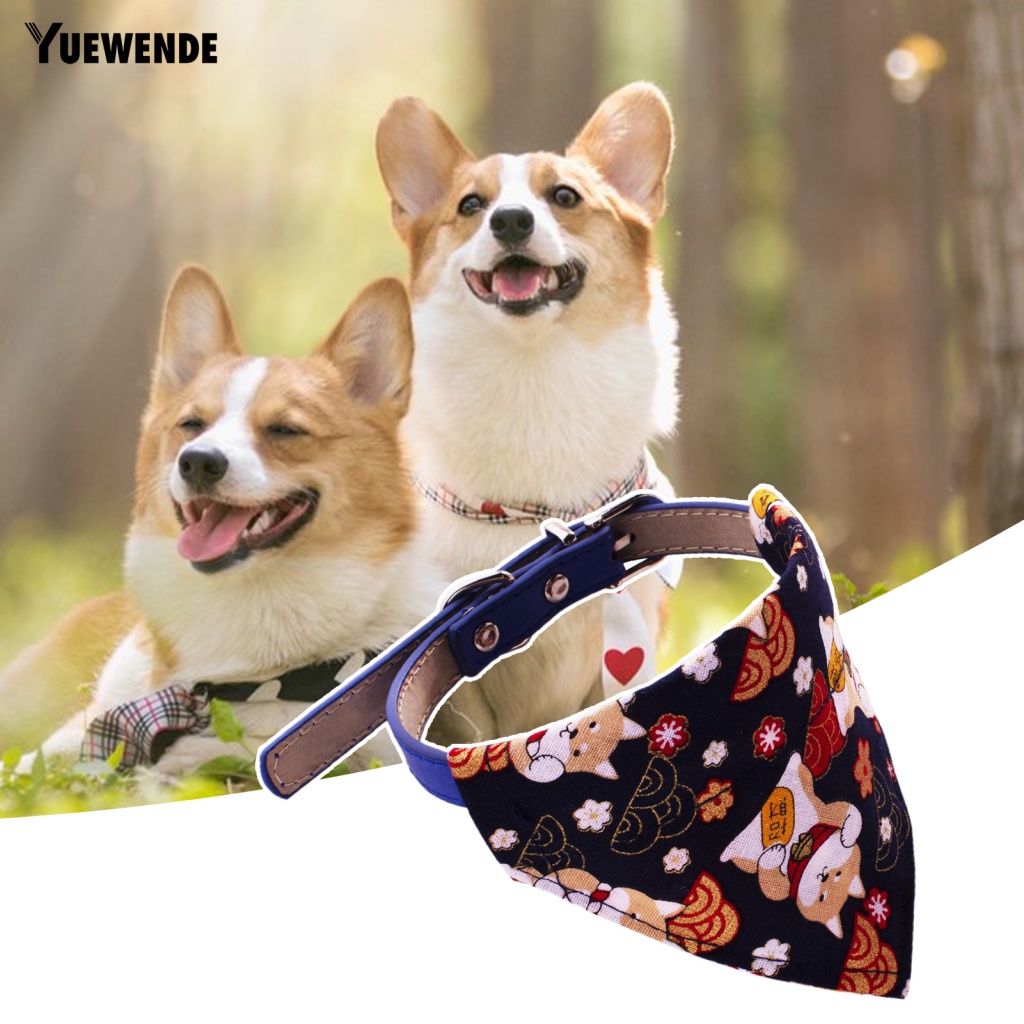 Yếm Tam Giác Siêu Nhẹ In Họa Tiết Tinh Tế Tiện Dụng Cho Thú Cưng