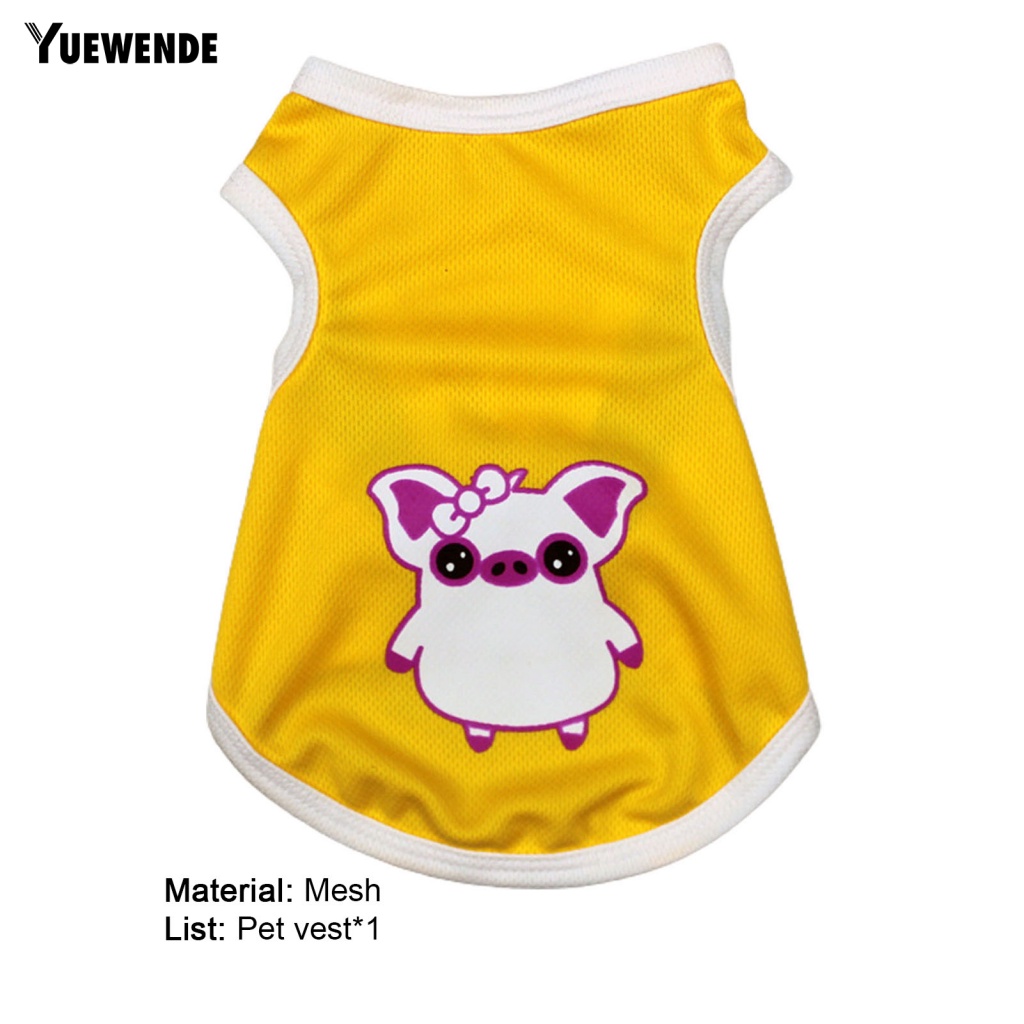 Áo Không Tay In Họa Tiết Hoạt Hình Thời Trang Cho Thú Cưng