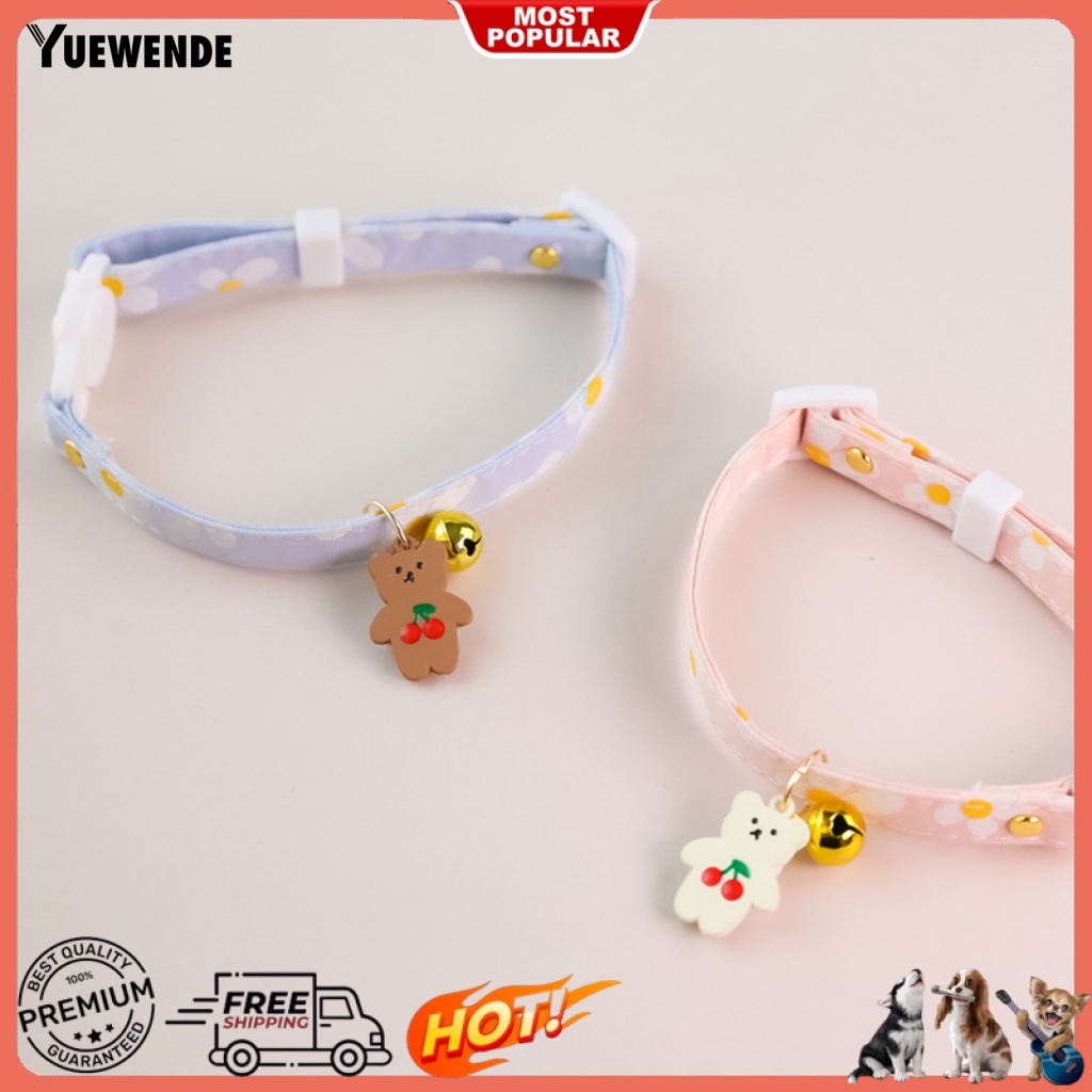 Vòng Cổ Mềm Mại Có Thể Điều Chỉnh Gắn Chuông Dành Cho Mèo Cưng