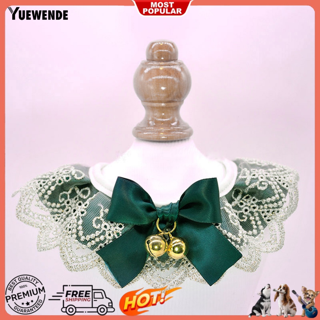 Yếm Ăn Mềm Mại Có Chuông Và Nơ Dành Cho Thú Cưng