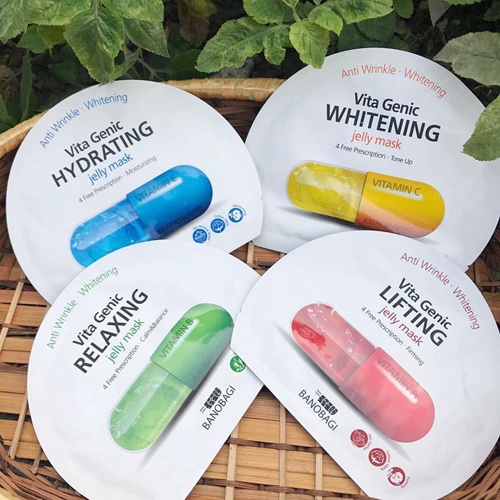 Hộp Mặt nạ Vita Genic Banobagi Jelly Mask Hàn Quốc mẫu mới