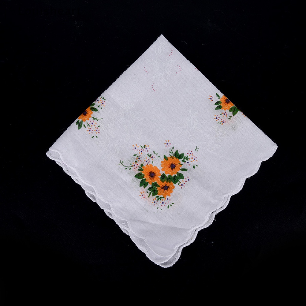 Louisheart Bộ 6 Khăn Ăn Vải Thêu Hoa Ngẫu Nhiên Cho Nữ TFG