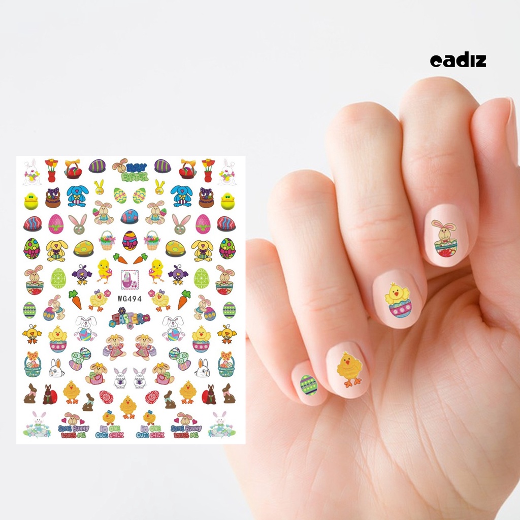 Miếng Dán Trang Trí Móng Tay Nhiều Kiểu Dáng Không Phai Dễ Dàng Tháo Rời