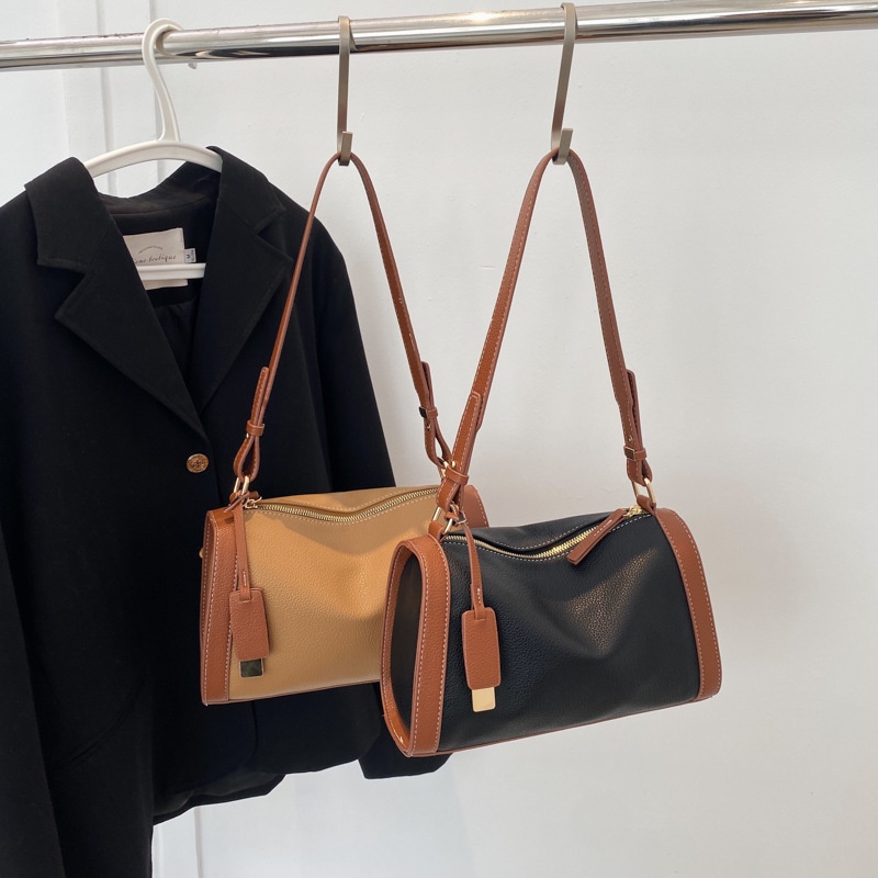 Túi Đeo Vai Sức Chứa Lớn Màu Sắc Tương Phản Thời Trang Cho Nữ