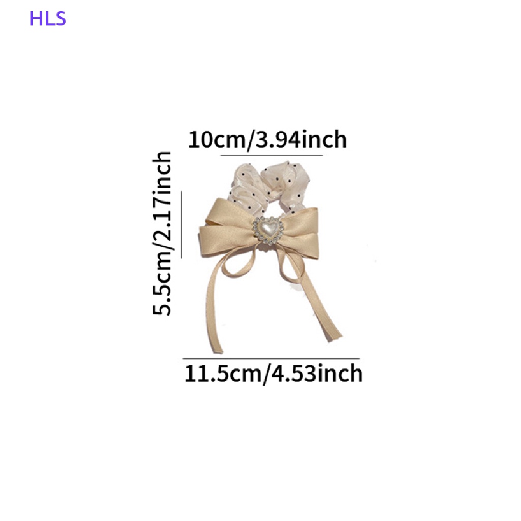 Dây Buộc Tóc Phô Mai Đính Đá Kim Cương Trái Tim Siêu Nữ Tính Chất Lượng Cao