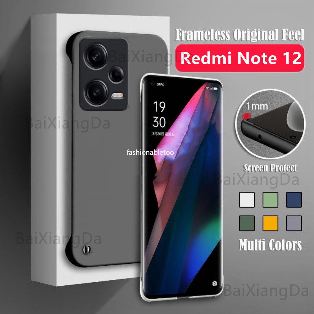 Ốp Điện Thoại PC Cứng Không Khung Siêu Mỏng Cho Redmi Note 12 pro plus 12 Turbo Note12 4G 5G