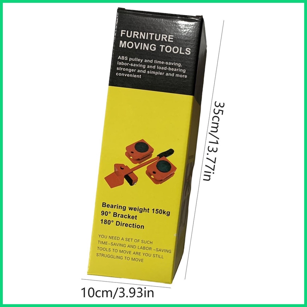 Bộ Dụng Cụ Di Chuyển Đồ Nội Thất Với 4 Thanh Trượt Chịu Tải 220 Lbs