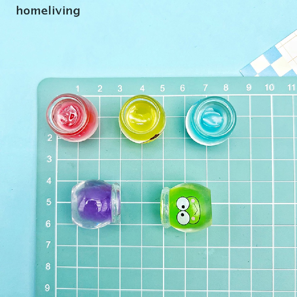 Bộ 2 Lọ Mật Ong Mini Bằng Nhựa Resin Phát Sáng Dễ Thương Dùng Trang Trí