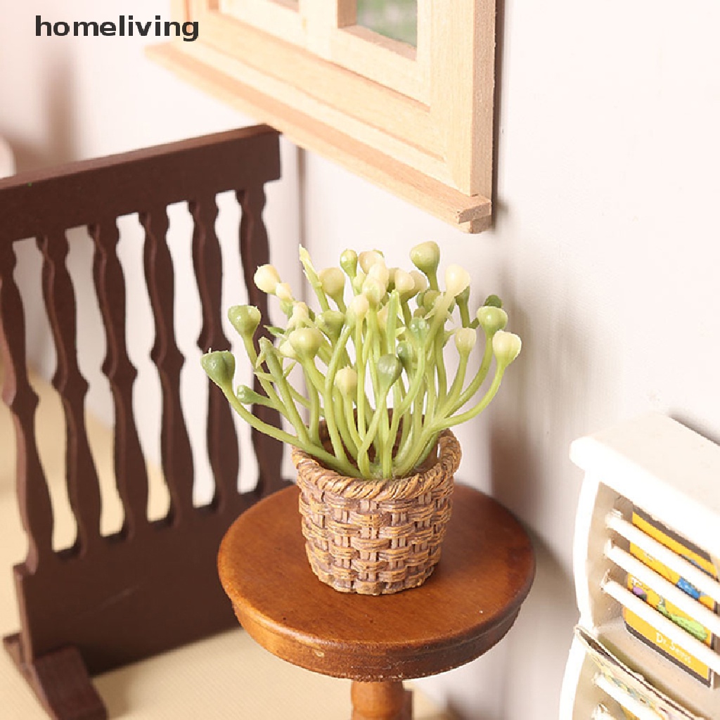 Mô Hình Chậu Cây Xanh Trang Trí Nhà Búp Bê Tỉ Lệ 1: 12