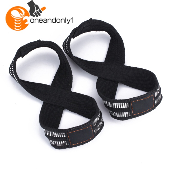 1 Cặp Dây Đai Nâng Tạ Hình Số 8 2 Kích Cỡ Có Thể Kéo Lên Để Tập Gym