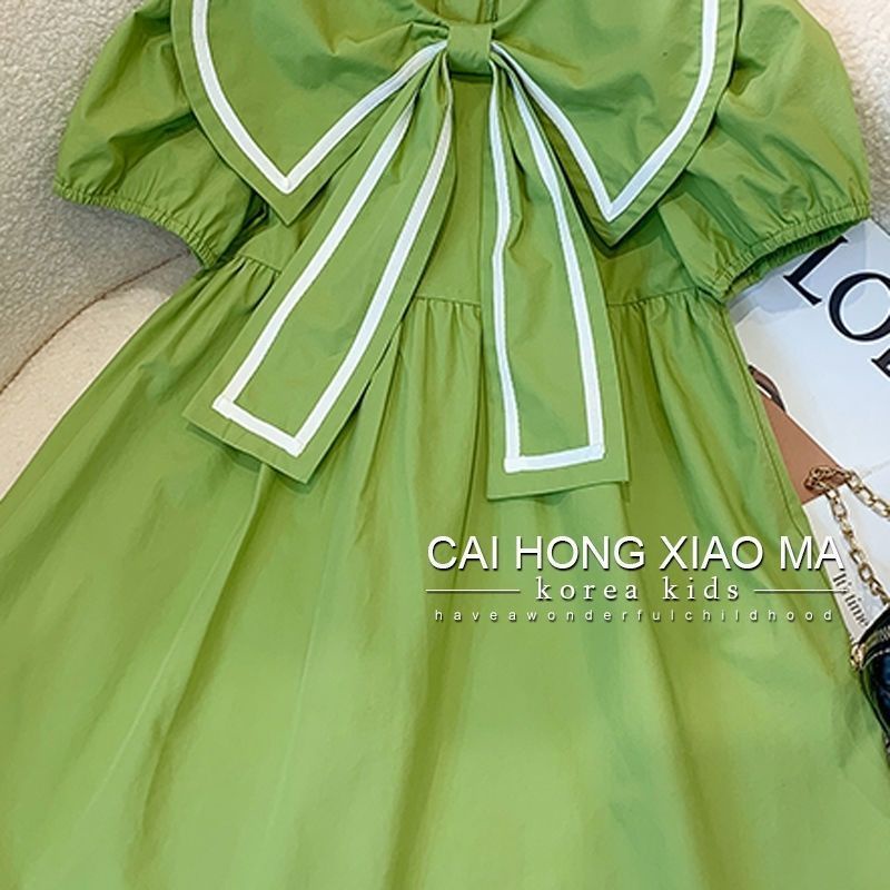 Đầm Công Chúa Mùa Hè Phong Cách Preppy Mẫu Mới 2023 Cho Bé Gái 5-6 - 7-8 - 9-10 - 12-13 - 14 Tuổi