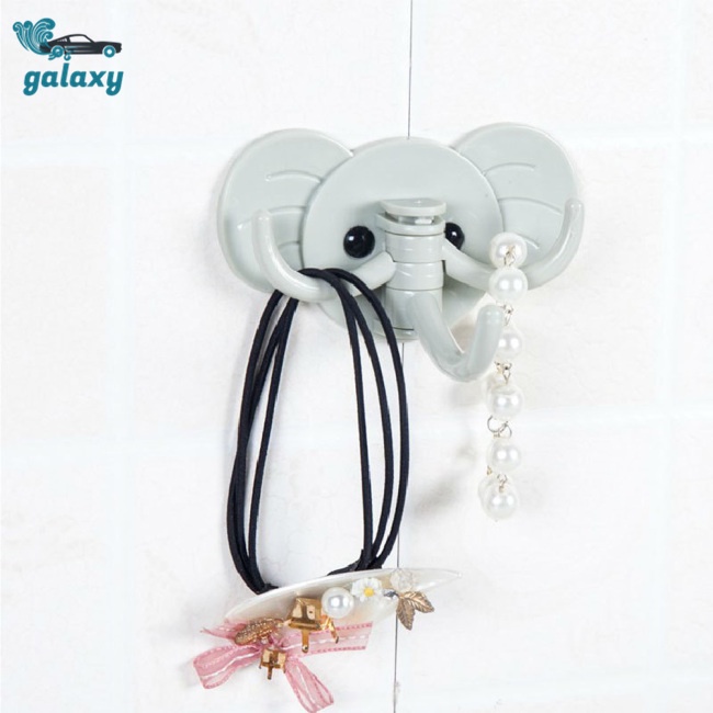 Galaxy Móc Treo Đồ Dán Tường 3 Móc Chịu Lực Tốt Hình Chú Voi Hoạt Hình Đáng Yêu
