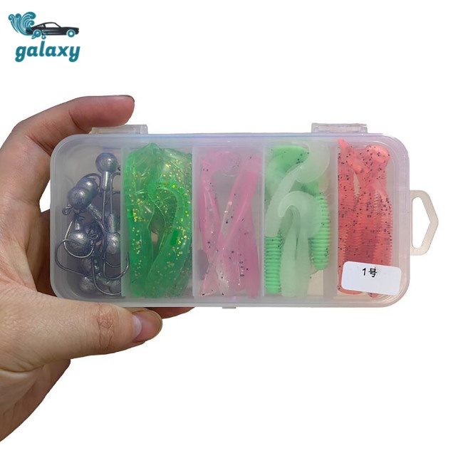 Galaxy Bộ Mồi Giả Câu Cá Hình Chữ T Bằng Nhựa