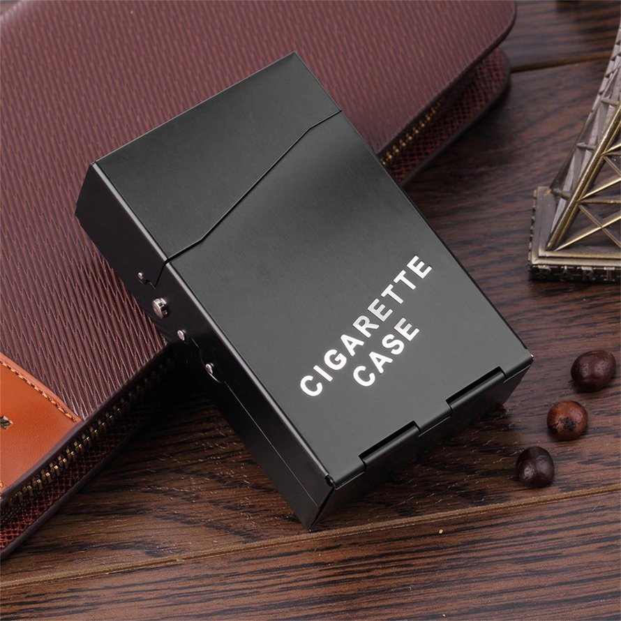 Aluminum Cigar Cigarette Tobacco Holder Storage Case Place In 20pcs Cigarette