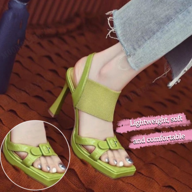 Xăng đan Cao Gót Màu Nâu Có Khóa Cài Trang Trọng Dành Cho Bạn Nữ Sự Kiện Trang Trọng