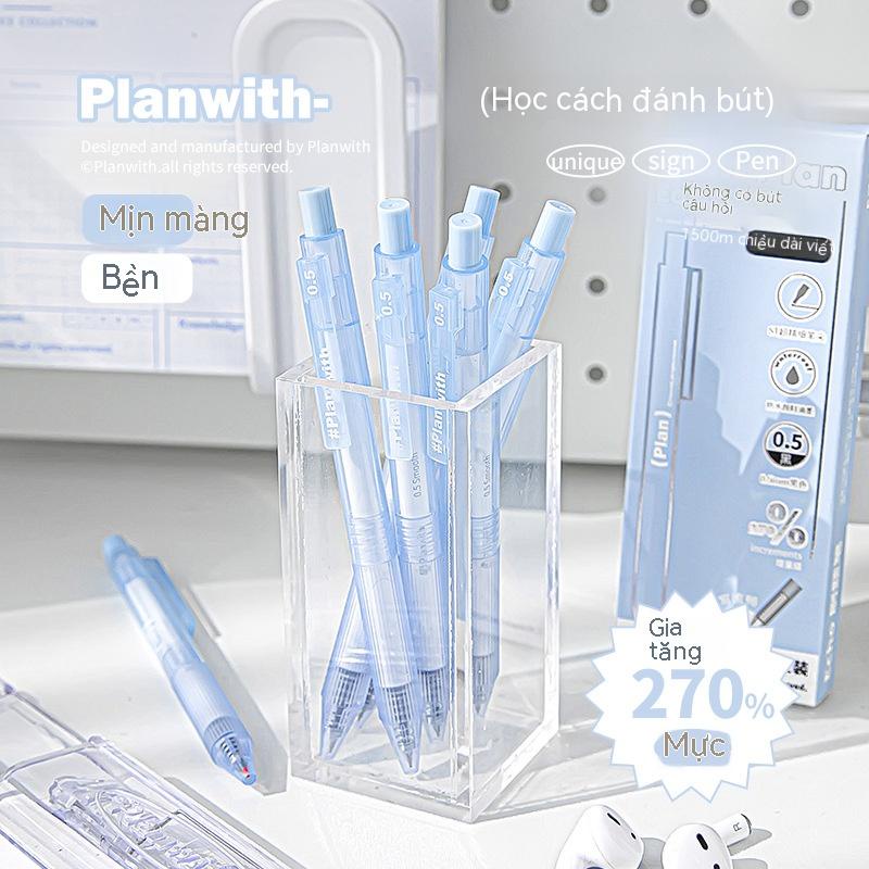 Hộp Bút Mực Gel Trong Suốt Ngòi 0.5mm Dành Cho Học Sinh