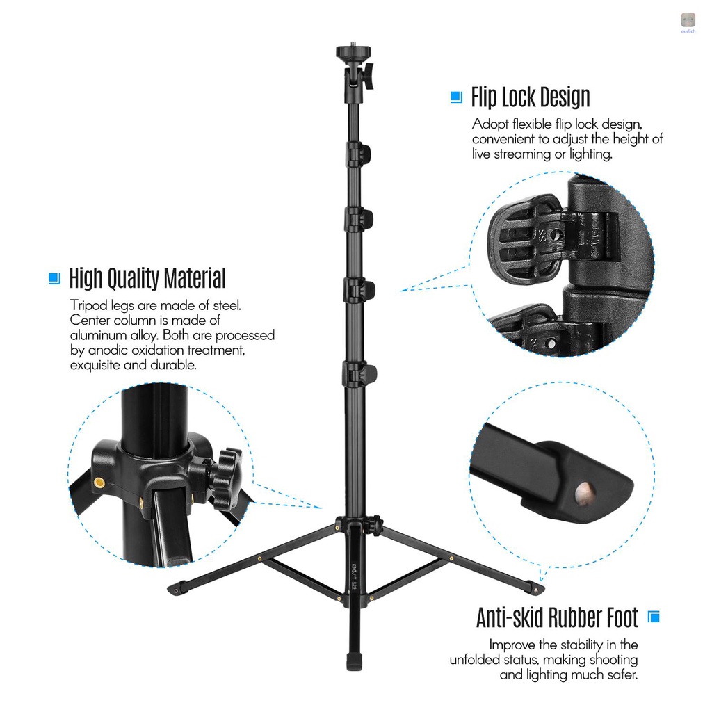 Giá Đỡ Máy Ảnh Ba Chân Kingjoy FL019 Đa Năng Chất Liệu Hợp Kim Nhôm Ốc Vít 1 / 4 Inch L