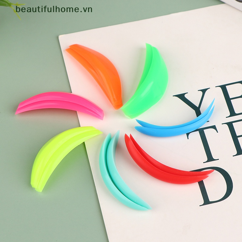 Bộ 7 Cặp Đệm Silicone Uốn Cong Lông Mi Có Thể Tái Sử Dụng