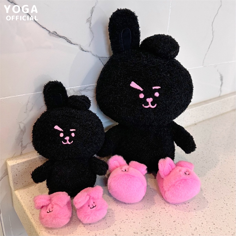 Móc Khóa Thỏ Nhồi Bông BT21 Màu Đen Đáng Yêu