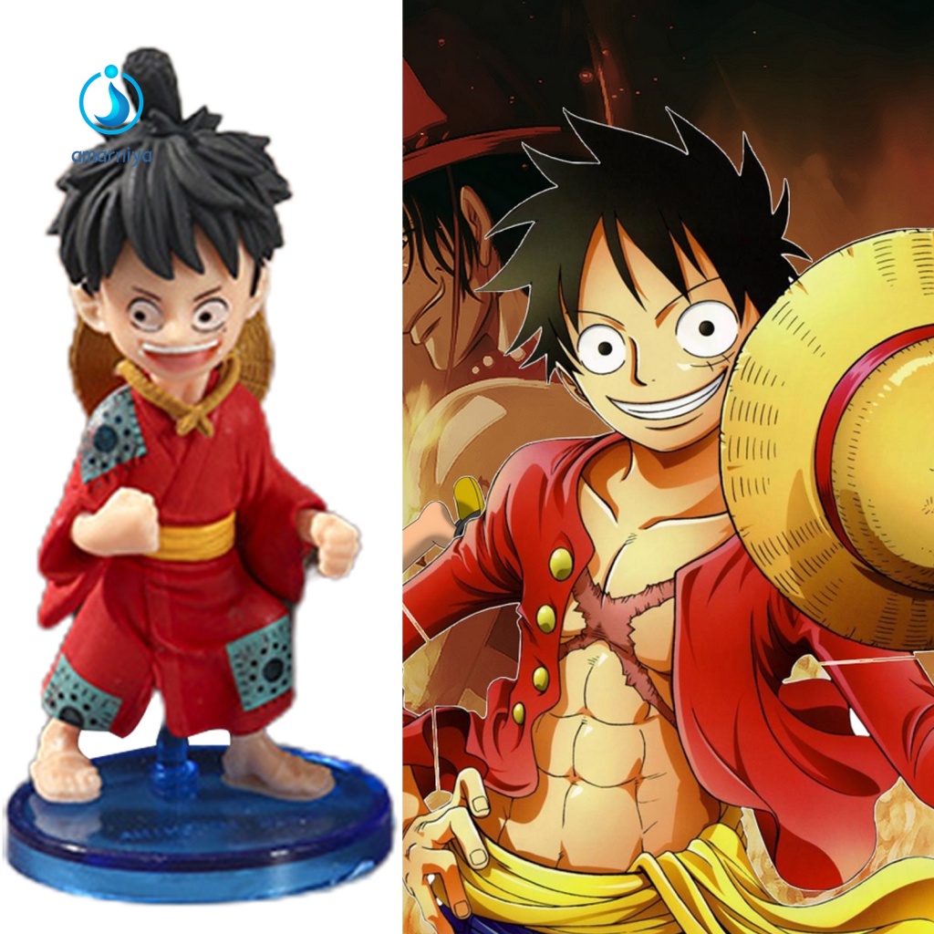 Set 6 Mô Hình Nhân Vật Phim One Piece Dùng Để Trang Trí