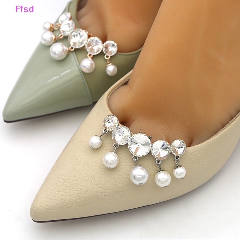 1 Kẹp Đính Đá Trang Trí Giày Cao Gót Cho Cô Dâu
