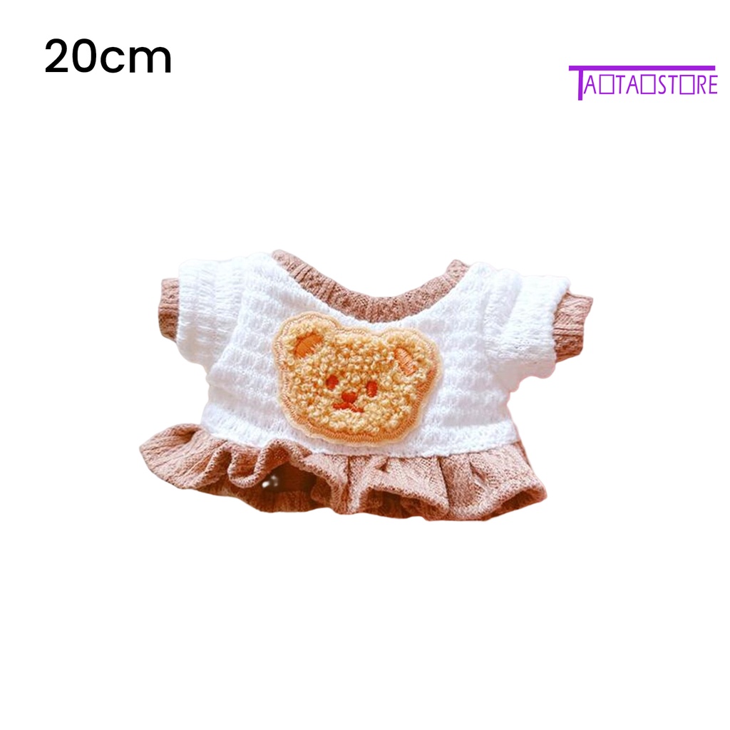 Búp Bê Nhồi Bông Đồ Chơi Hình Gấu Mềm 20cm