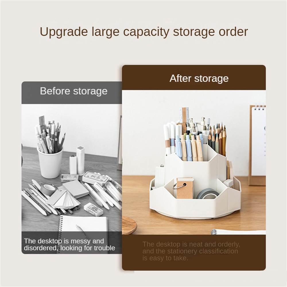 Giá Đỡ Bút Để Bàn Cỡ Lớn Đa Năng Tiện Dụng Cho Học Sinh / Văn Phòng