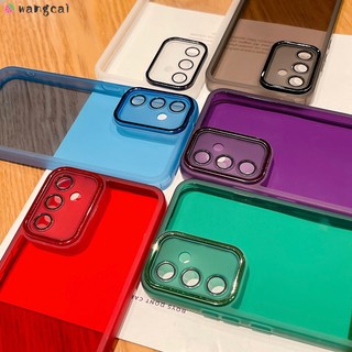 Ốp Điện Thoại Trong Suốt Chống Sốc Có Miếng Dán Bảo Vệ Camera Cho Samsung Galaxy A32 A22 A13 A72 A52 A52s 4G 5G